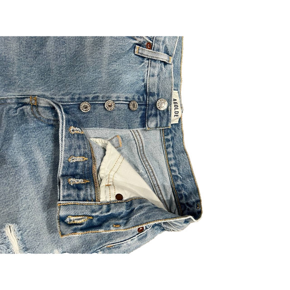 AGOLDE Parker Vintage Y2K Preppy Cut Off Short In Swapmeet Size 26 A003639 - Picture 6 of 10